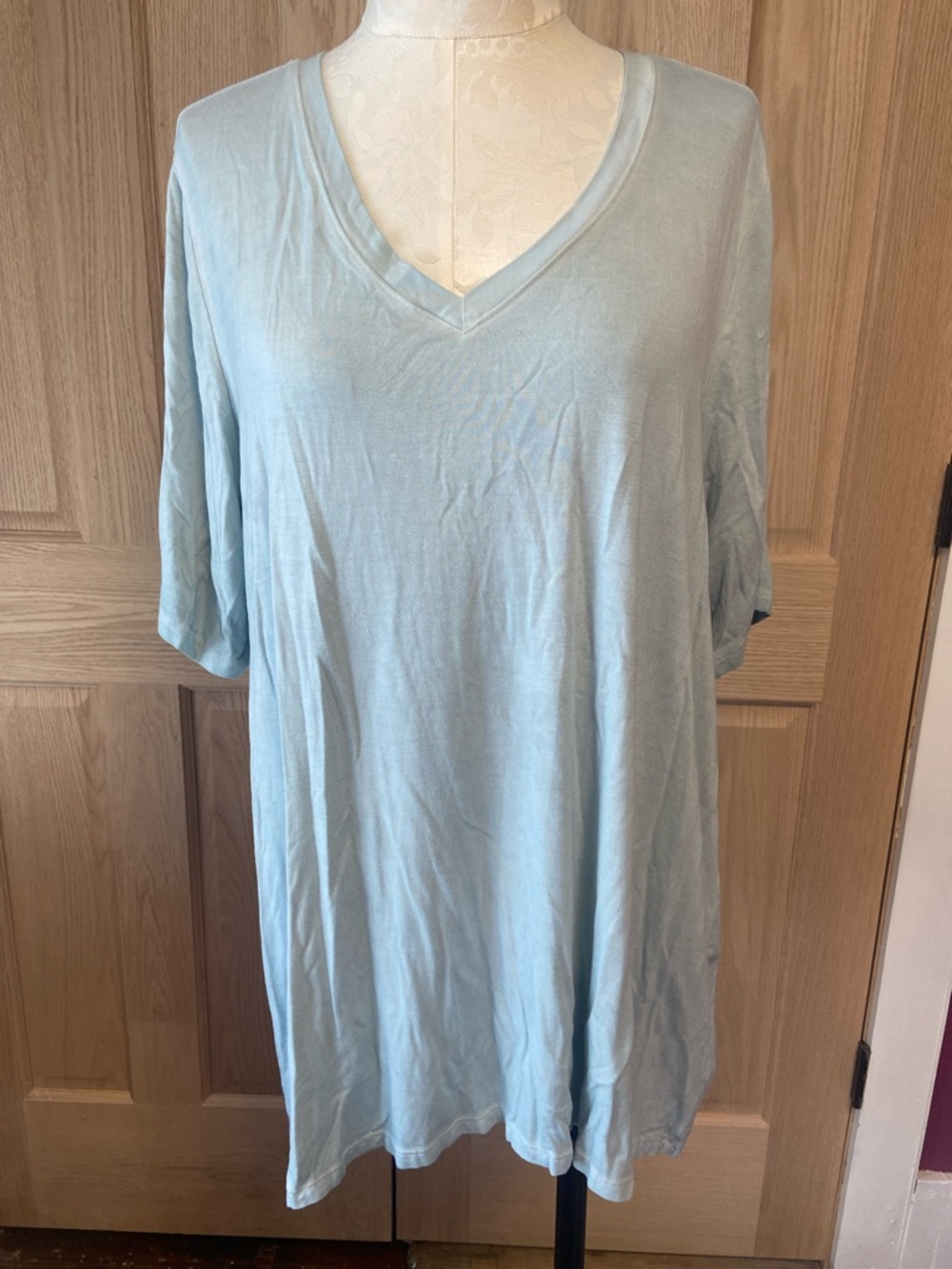 torrid Light GreenV-Neck Top
